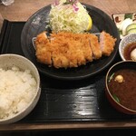 とんかつ とん米 - (料理)上ロースかつ定食