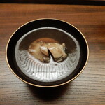木山 - 香茸のすり流し，とこぶし，玉子豆腐