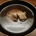 木山 - 香茸のすり流し，とこぶし，玉子豆腐