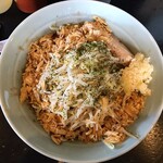 ラーメン マシンガン - トマトラーメン S 800円　フライドオニオントッピング50円