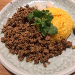 ワインとお料理 ことり - 香草入り羊のドライカレー