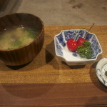 柳家 - 御飯とデザートと漬物