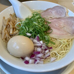 京都ラーメン 森井 - 塩 味玉ラーメン(細麺)¥850