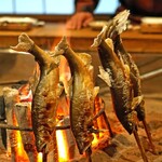 柳家 - 鮎の塩炭火焼