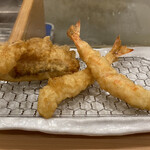 揚げたて天ぷら たまき - 海老と甘鯛