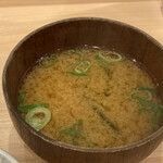 揚げたて天ぷら たまき - 味噌汁