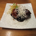 中国料理 堀内 - ライチの肉巻き黒酢酢豚