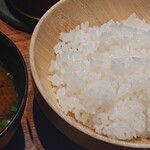 銀座かつかみ - 10/29㈭ 味噌汁とご飯