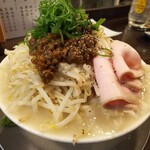 金町製麺 - 塩二郎キーマカレーがけ