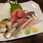 金町製麺 - 刺身盛