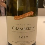 Restaurant La FinS - 2012 David Duband Chambertin Grand Cru