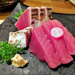 天ぷら処 こさか - カツオの刺身（２０１２年７月）