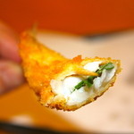 甲州串揚げ周山 - 5本目 キス 断面