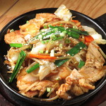 Teppan pork kimchi