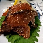 てっちゃん寿司 - ひむか本鯖の胡麻和え。素晴らしい鮮度。