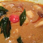 グルガオン - 小海老のブラウンマッシュルームマサラは、マイルドだがしっかりとスパイスを感じる逸品