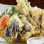 都夏 - 季節の野菜天ぷら盛り