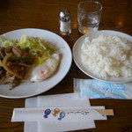 マインツ - しょうが焼きとライス