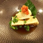 金町製麺 - 自家製白子豆腐　400円