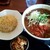 らぁめんたろう の はなれ - トマトカレーらぁめんランチやきめし