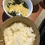 kicchinrinka - ご飯、卵スープ