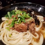 刀削麺倶楽部 - 牛肉刀削麺・醤油。