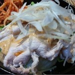 海鮮料理　魚盛 - 2012.7.19　日替わり定食　豚冷しゃぶ