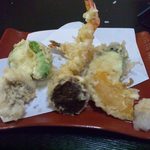 どんまい - 2012.7. \2,000コース　天ぷら盛り合わせ