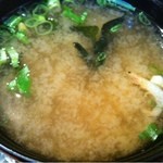 海鮮料理　魚盛 - 2012.7.19　日替わり定食　味噌汁