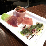 イタリアンバール　イル　カドッチョ - 本日の前菜3点盛り（730円）