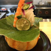日本料理 直 - ハロウィン仕立ての白和