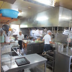 花の季 - ピカピカ磨き上げられた厨房