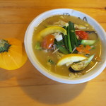 花の季 - 隣が使用している地元産”ズッキーニ”（季節の旬の野菜を使用）