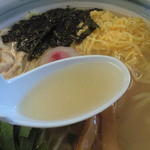 麺屋 無双 - 麺屋無双・冷やしラーメン スープ(2012.07)