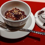 御料理 竹寳 - 有り（梨）ものコンポート小豆餡