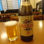 Shinano - 瓶ビールは一番搾り