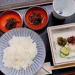 洋食の店　みしな - お茶漬け一式　ご飯は少なめでお願いしました。