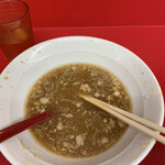ラーメン二郎 - 旨かったなぁ… 食べ終わる頃には乳化してくるスープ、不思議！