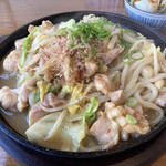 名物鶏ちゃん焼 鳥藤 - 鶏ちゃん焼きうどん