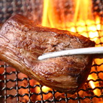 Grilled chunk of lean Wagyu beef