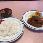 ファミリーキッチン馬車屋 - カキフライ定食