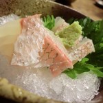 清 - コース料理：鯛のさしみ