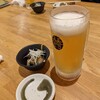 Kappou Zushi Kaiseki Ryouri Keifuu - 生ビールとお通し