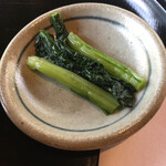 すや - 野沢菜の漬物は2人前を食べました。