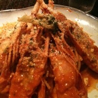 ビストロボンノ - エビのパスタ