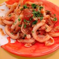 トラットリア ラ タルタルギーナ - 二ホンジカとトマトのラグーソース