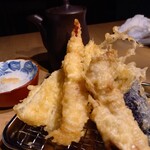 天ぷらと名古屋飯 えびす勘吉 - 天ぷら5種盛り