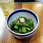 串焼き 巴 - 小松菜のおひたし（350円）