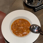 DRUNK DRAGON Chinese kitchen - オマール海老の出汁から作った海老のチリソース 900円。