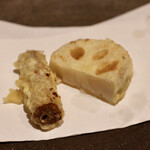 玄水 - レンコン、ゴボウの天ぷら